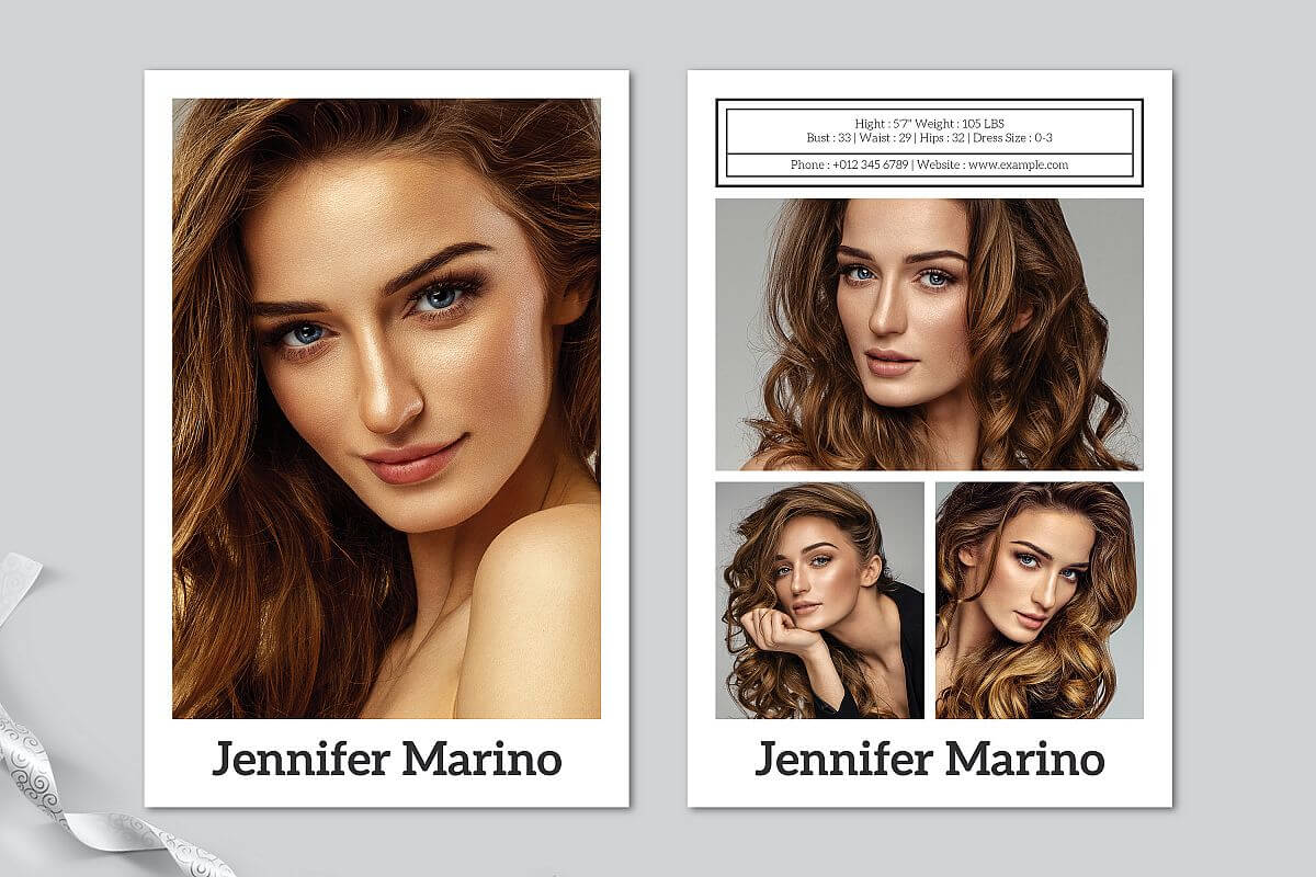Model Comp Card Template In Comp Card Template Download