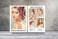 Modeling Comp Card | Fashion Model Comp Card Template in Comp Card Template Download