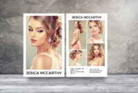 Modeling Comp Card | Fashion Model Comp Card Template inside Zed Card Template Free