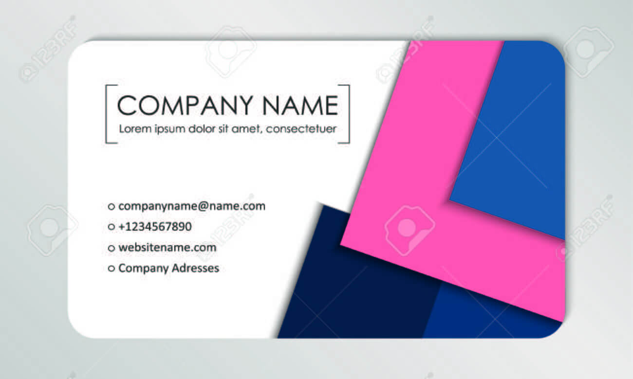 Modern Business Card Template. Business Cards With Company Logo Pertaining To Buisness Card Template