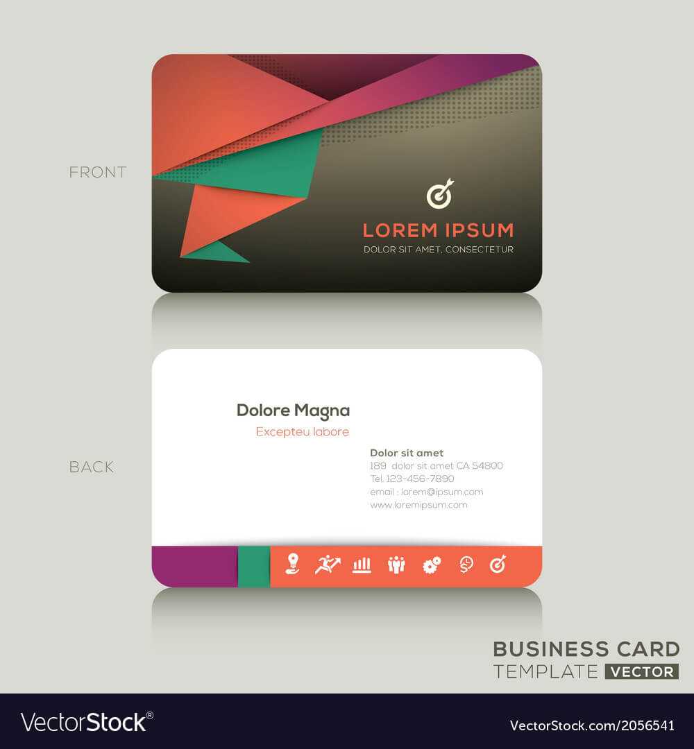 Modern Business Cards Design Template For Modern Business Card Design Templates