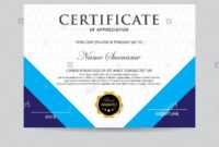 Modern Certificate Template And Background Stock Photo with regard to Borderless Certificate Templates