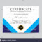 Modern Certificate Template And Background Stock Photo with regard to Borderless Certificate Templates