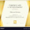 Modern Certificate Template With Elegant Border Pertaining To Elegant Certificate Templates Free