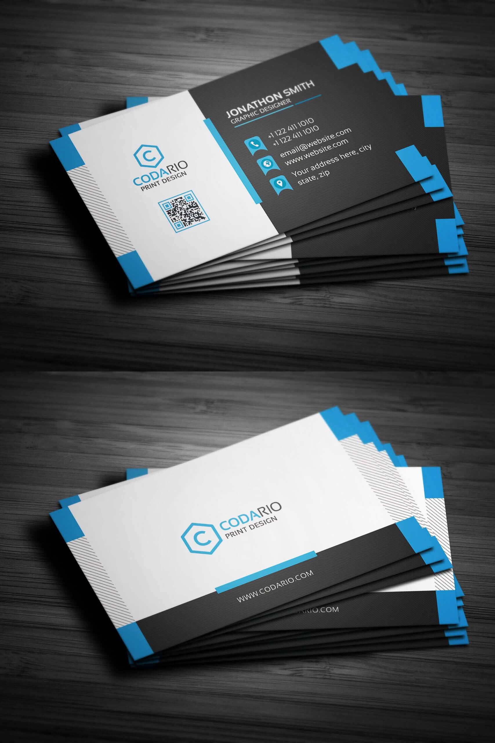 Modern Creative Business Card Template Psd | Create Business With Regard To Creative Business Card Templates Psd