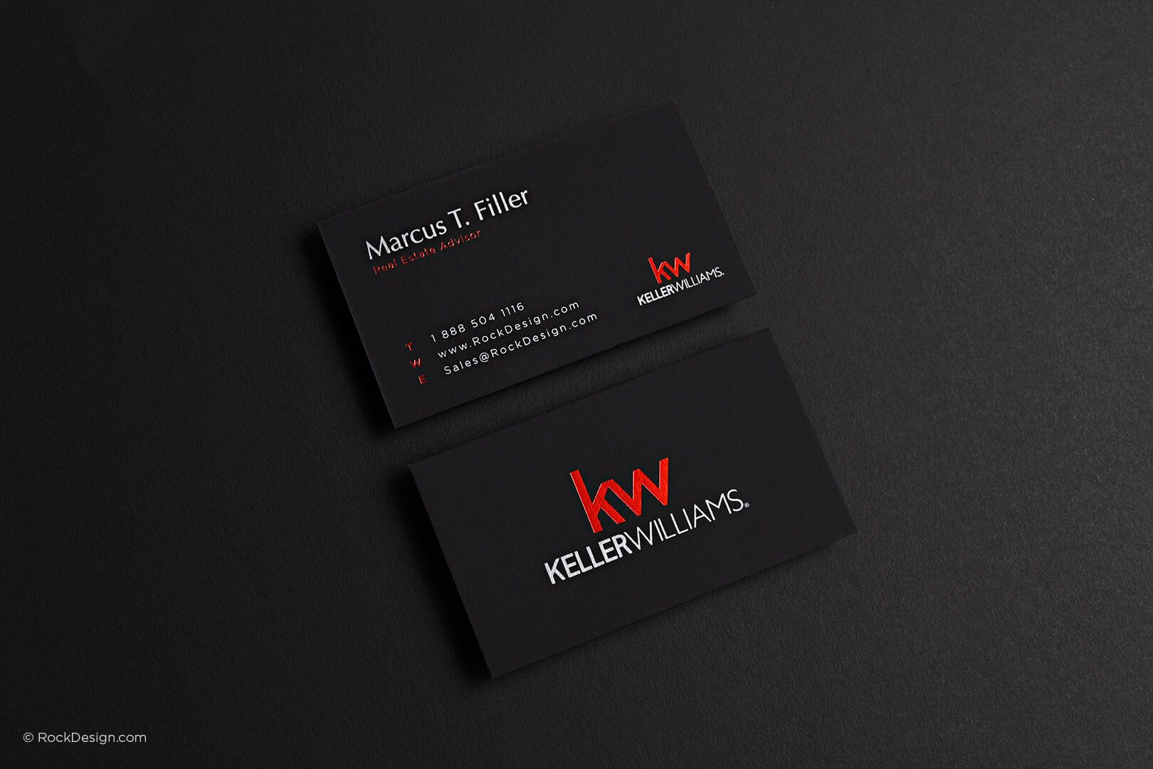 Modern Realtor Suede Card Design With Foil Stamping And With Keller Williams Business Card Templates