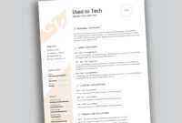 Modern Resume Template In Word Free - Used To Tech intended for How To Find A Resume Template On Word