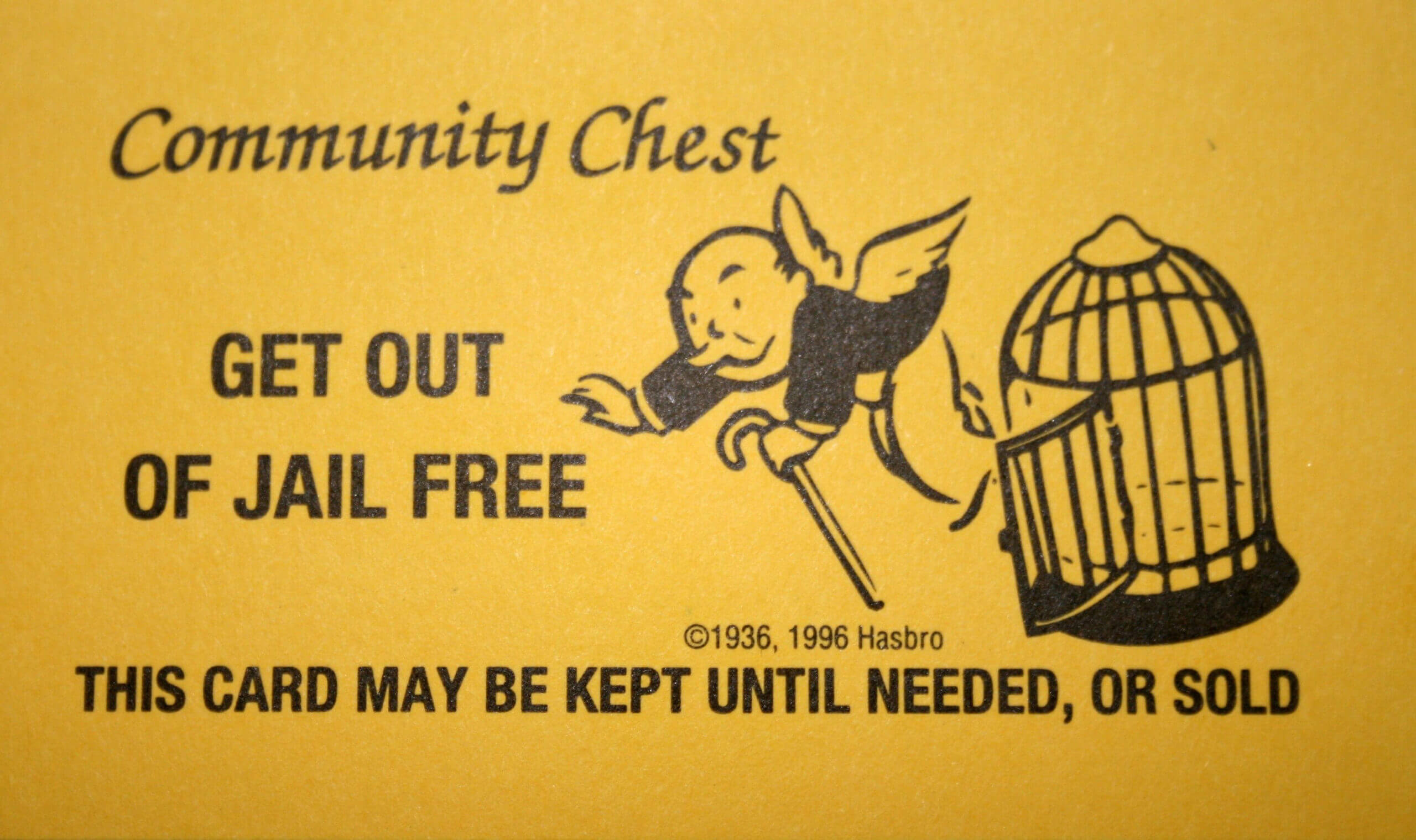 Monopoly Get Out Of Jail Free Card Printable Quality Images Intended For Get Out Of Jail Free Card Template