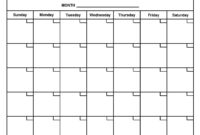 Month At A Glance Blank Calendar | Monthly Printable Calender regarding Month At A Glance Blank Calendar Template