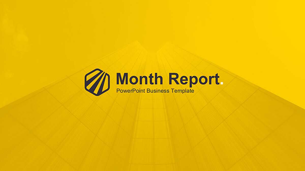 Month Report Powerpoint Template Inside Monthly Report Template Ppt