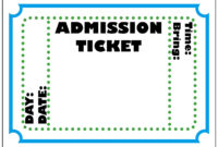 Mormon Share } Admission Ticket | Ticket Template, Admit One regarding Blank Admission Ticket Template