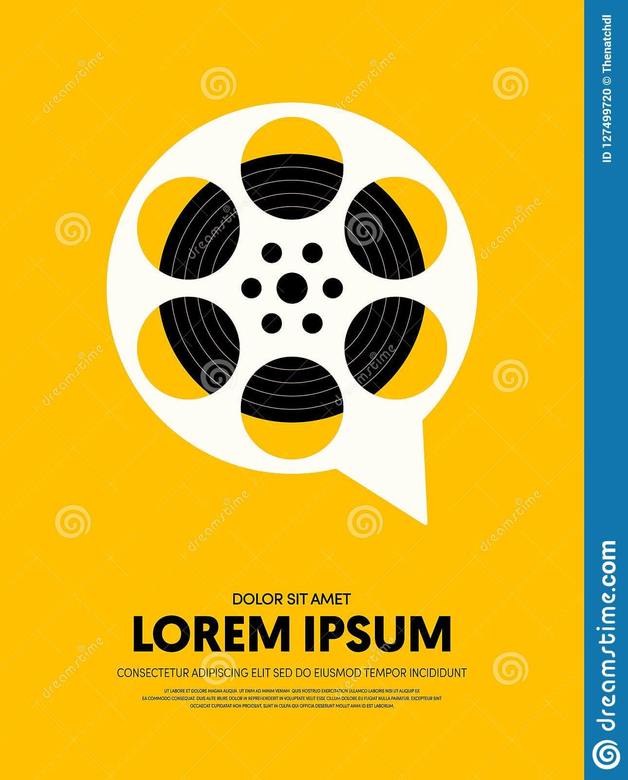 Movie And Film Festival Poster Template Design Modern Retro Within Film Festival Brochure Template