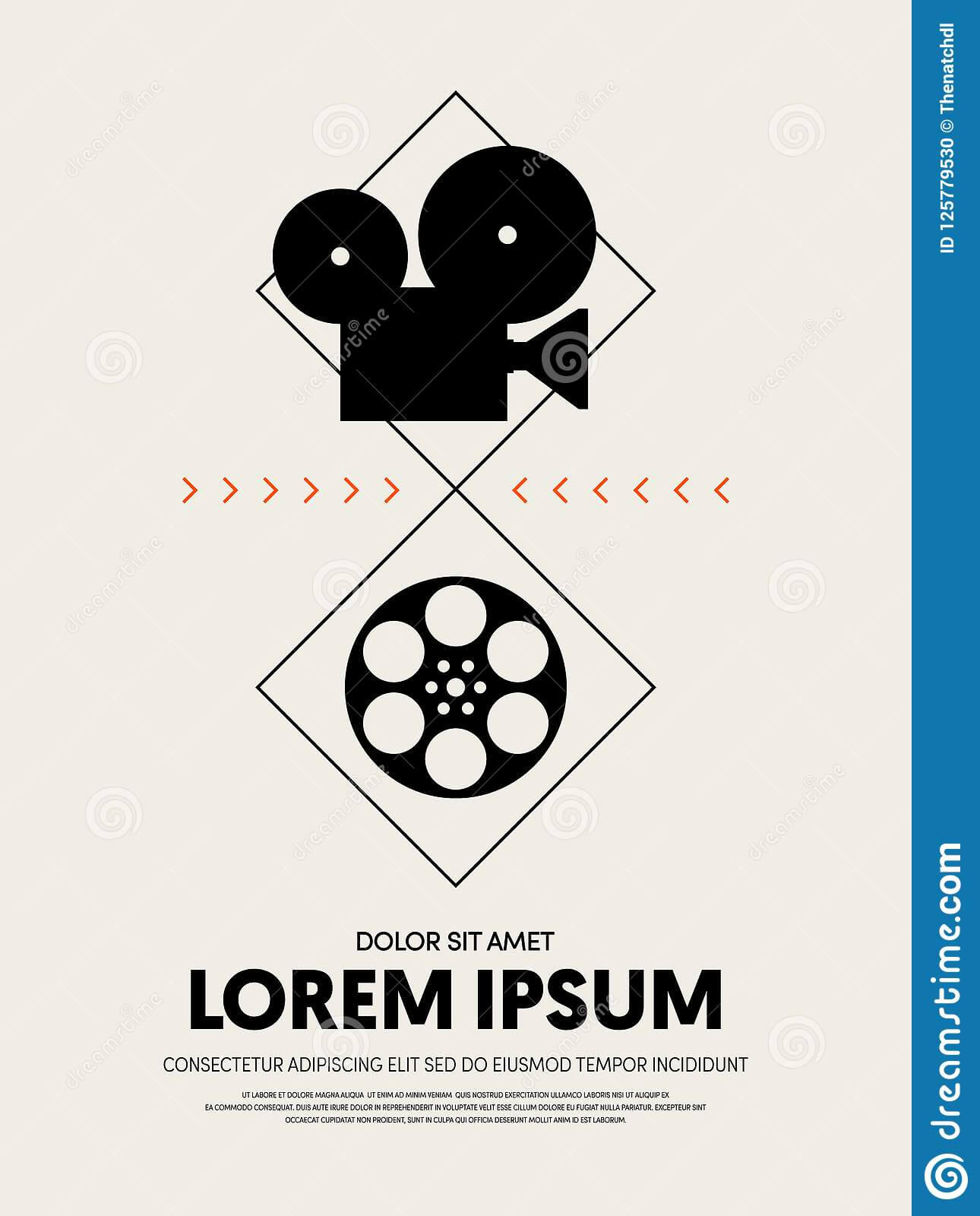 Movie And Film Festival Poster Template Design Stock Throughout Film Festival Brochure Template