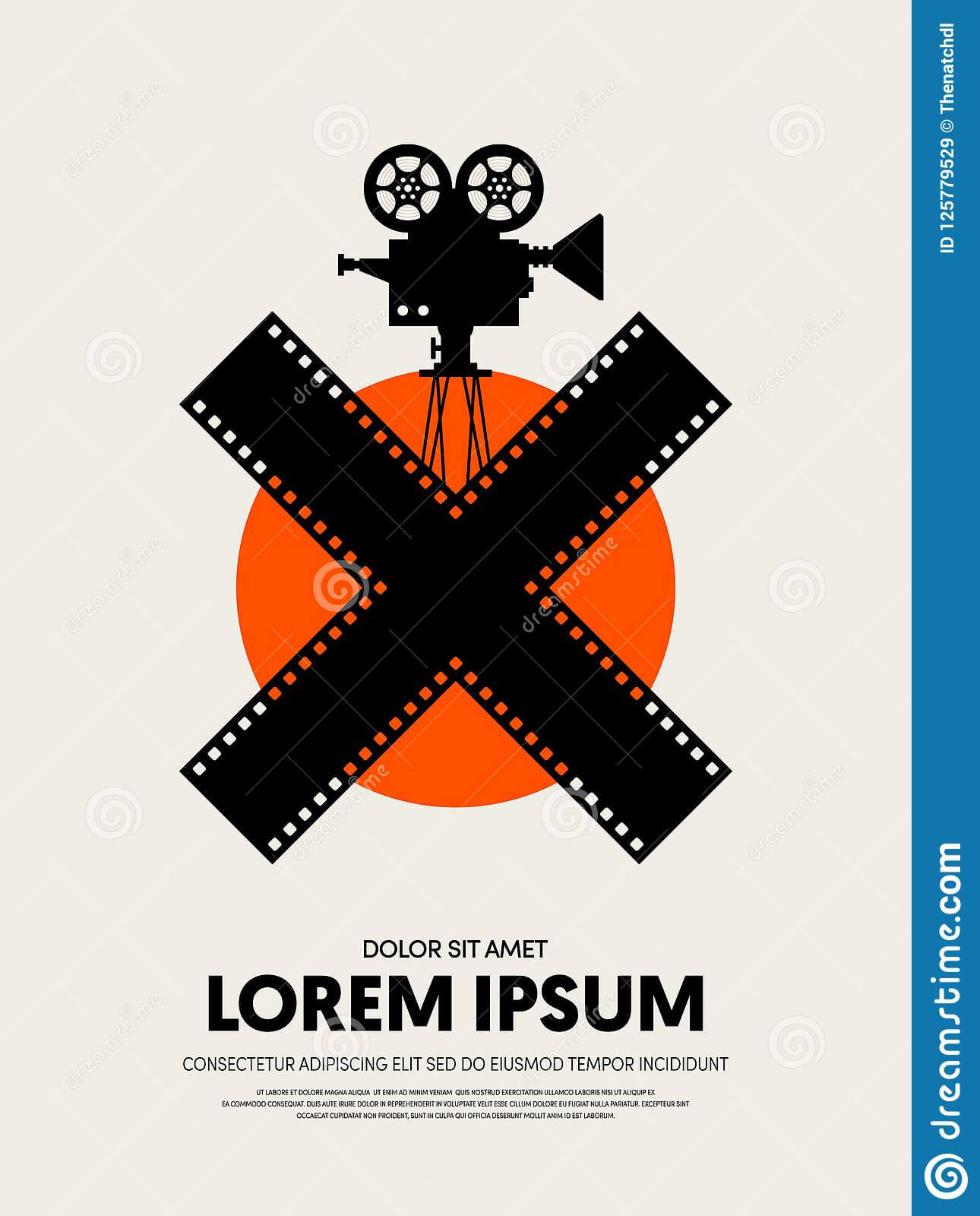 Movie And Film Festival Poster Template Design Stock Within Film Festival Brochure Template