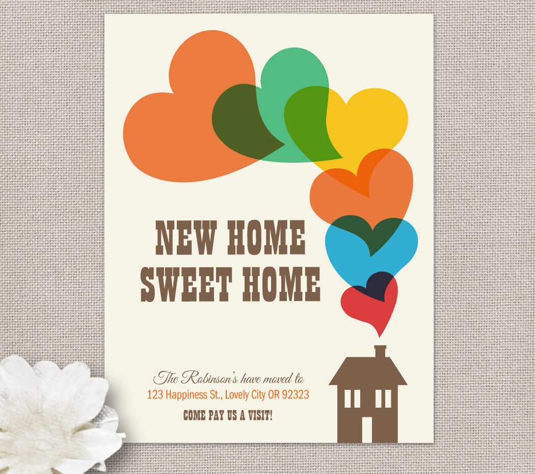 Moving Home Cards Template ] – Change Of Address New House In Moving Home Cards Template