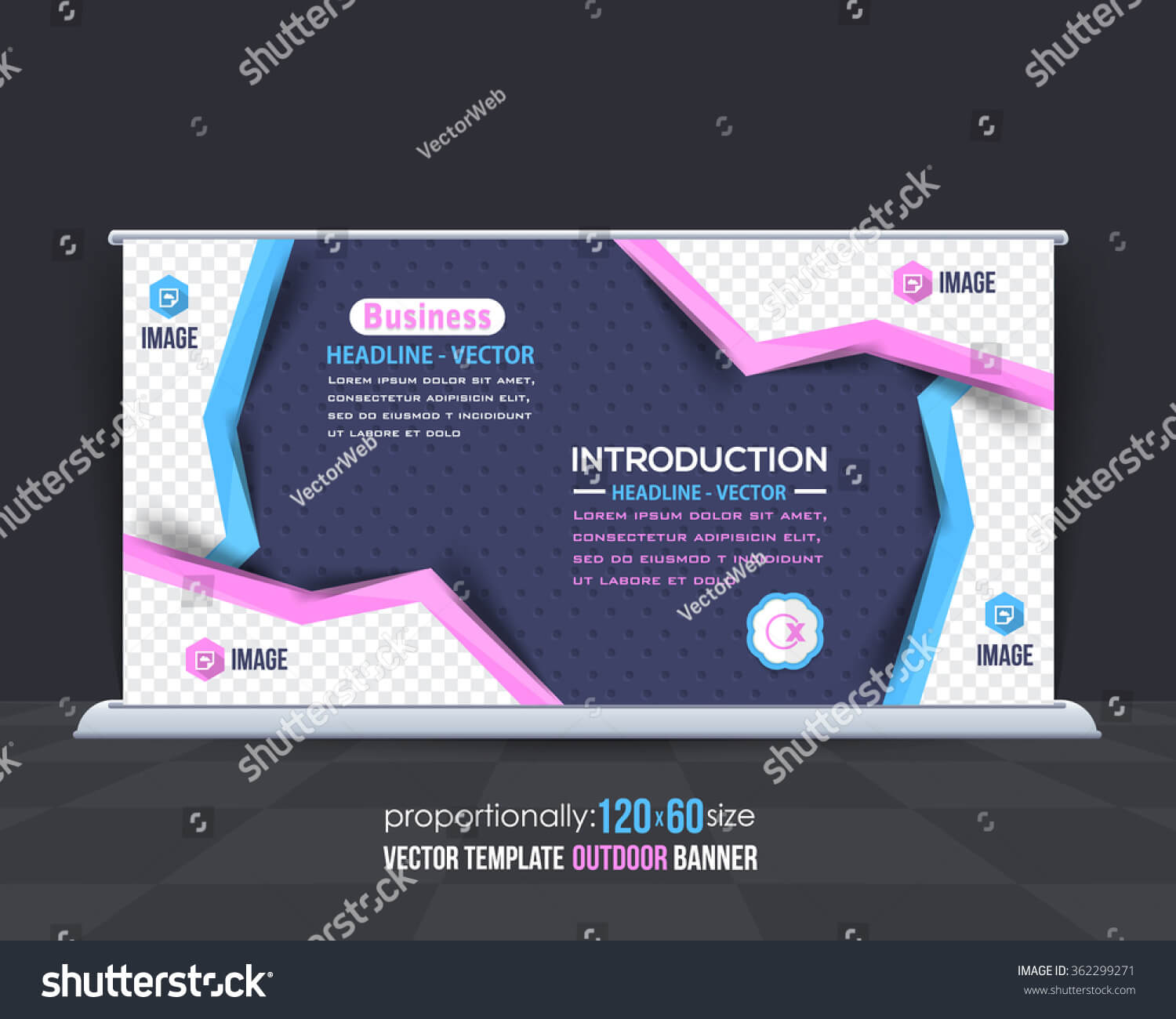 Multicolored Business Theme Outdoor Banner Design Stock Pertaining To Outdoor Banner Design Templates