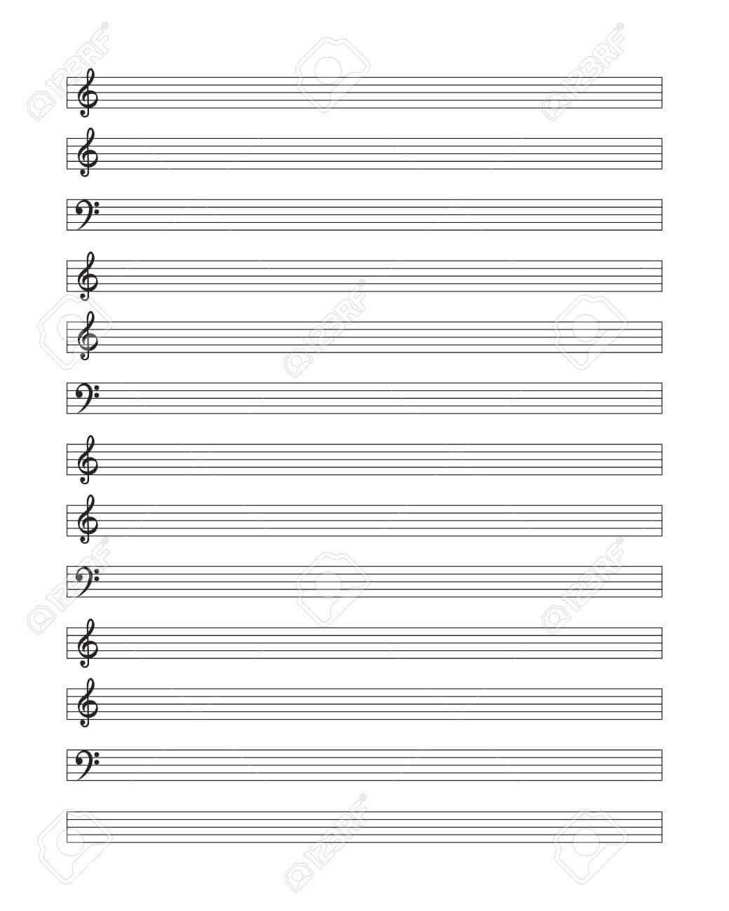 Music Blank – Forza.mbiconsultingltd With Regard To Blank Sheet Music Template For Word