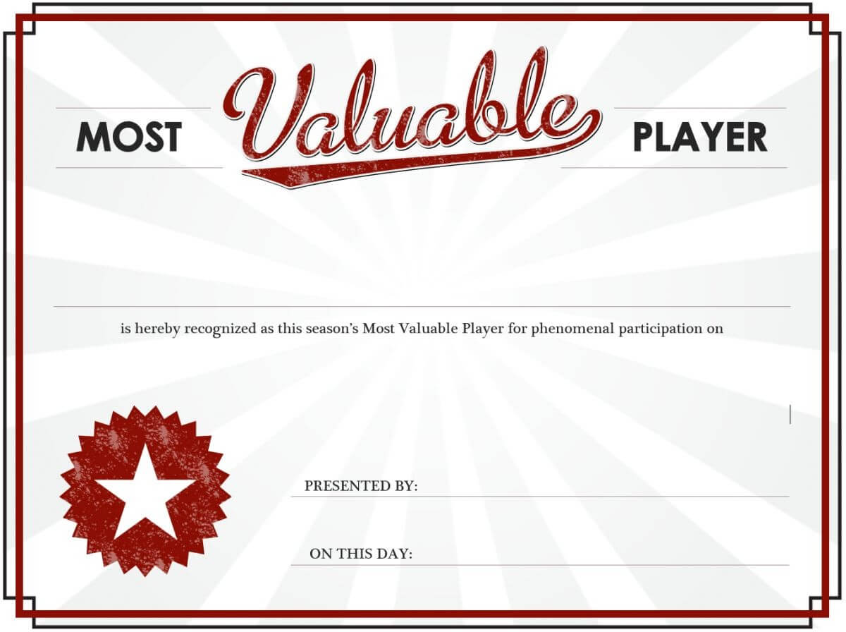 Mvp Certificate – Ironi.celikdemirsan With Regard To Player Of The Day Certificate Template