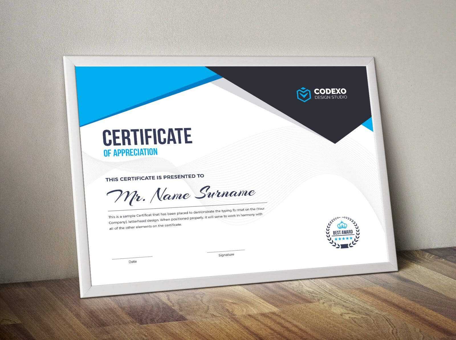 Nemesis Professional Landscape Certificate Template 000847 Intended For Landscape Certificate Templates