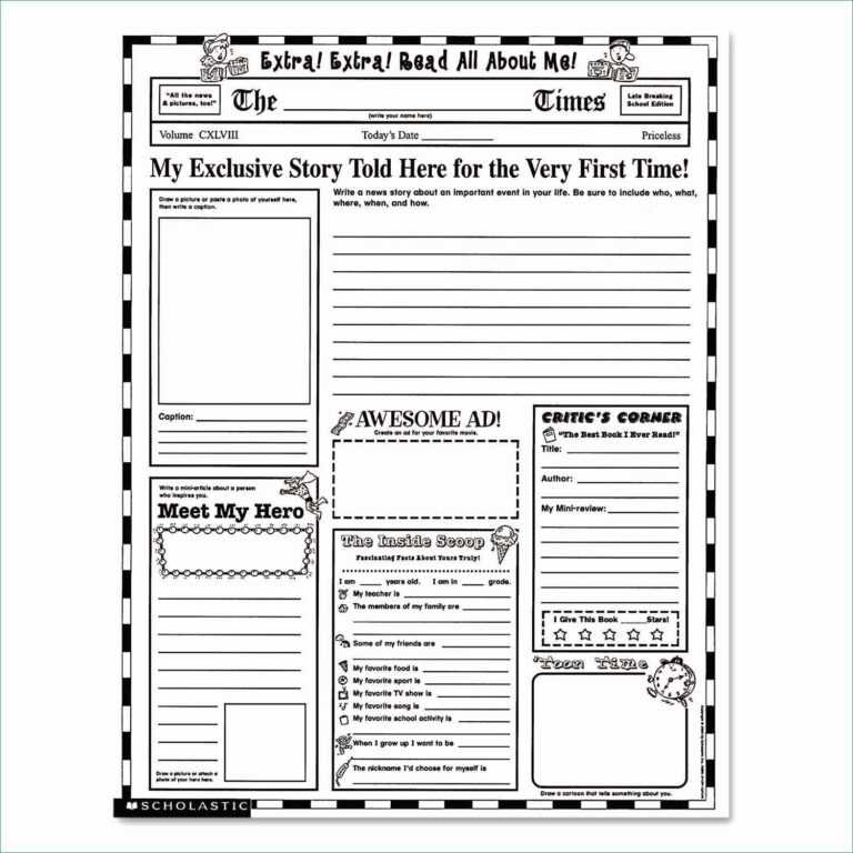 041 Template Ideas Free Printable Newspaper Templates For Within Blank