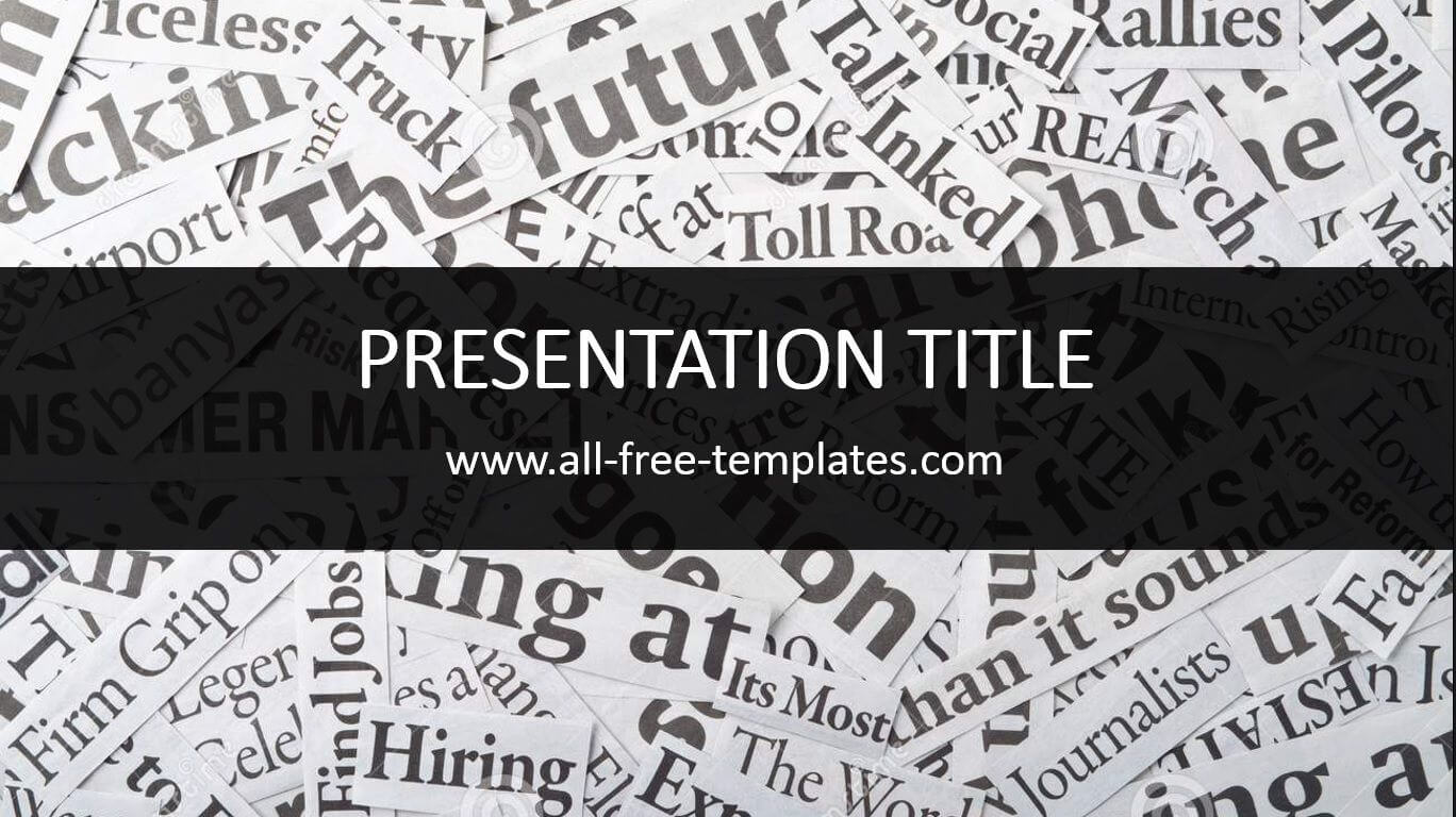 Newspaper Powerpoint Template Is Free Template That You Can In Newspaper Template For Powerpoint