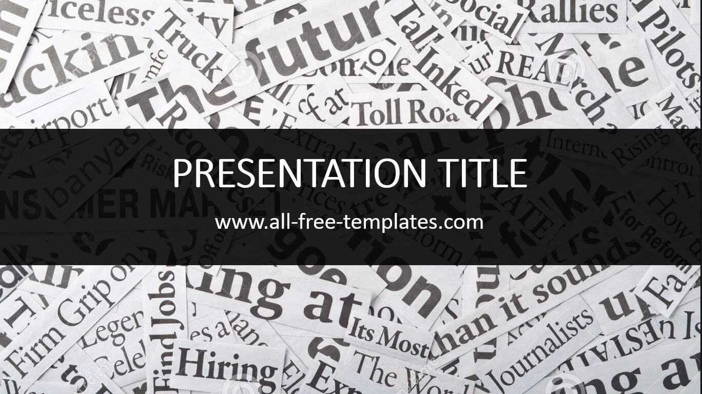 Newspaper Powerpoint Template Is Free Template That You Can In Newspaper Template For Powerpoint