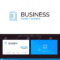 Notepad, Report Card, Result, Presentation Blue Business Inside Result Card Template