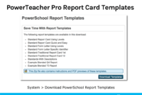 Object Reports 3: Report Cards And Transcripts regarding Powerschool Reports Templates