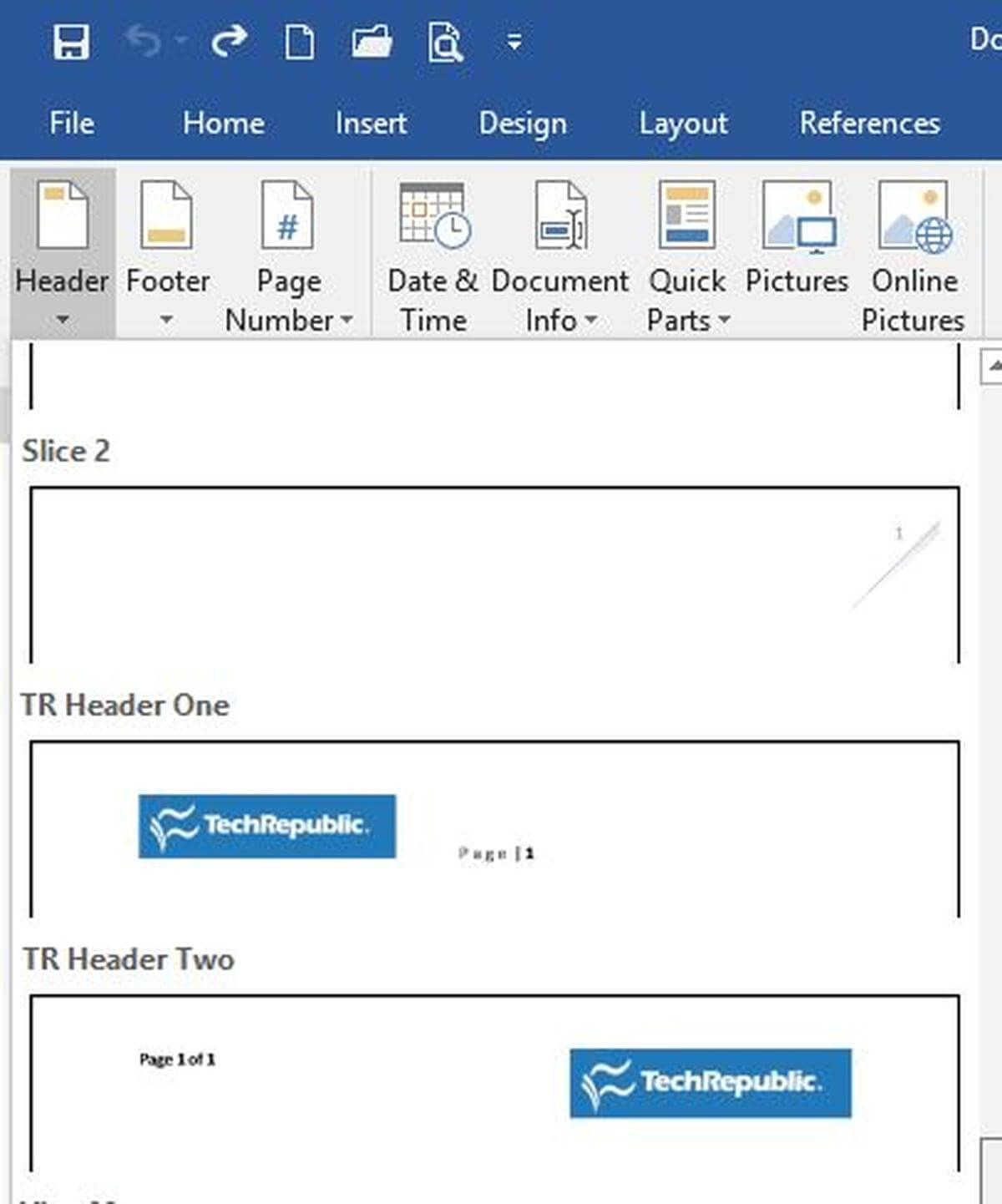 Office Q&a: Adding Custom Headers To Word's Headers Gallery In Header Templates For Word