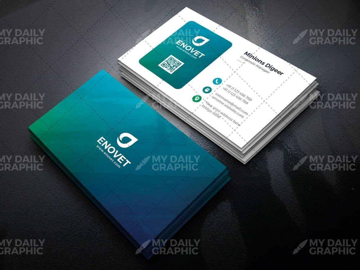 Ombre Shades Business Card Template | Business Cards For Qr Code Business Card Template