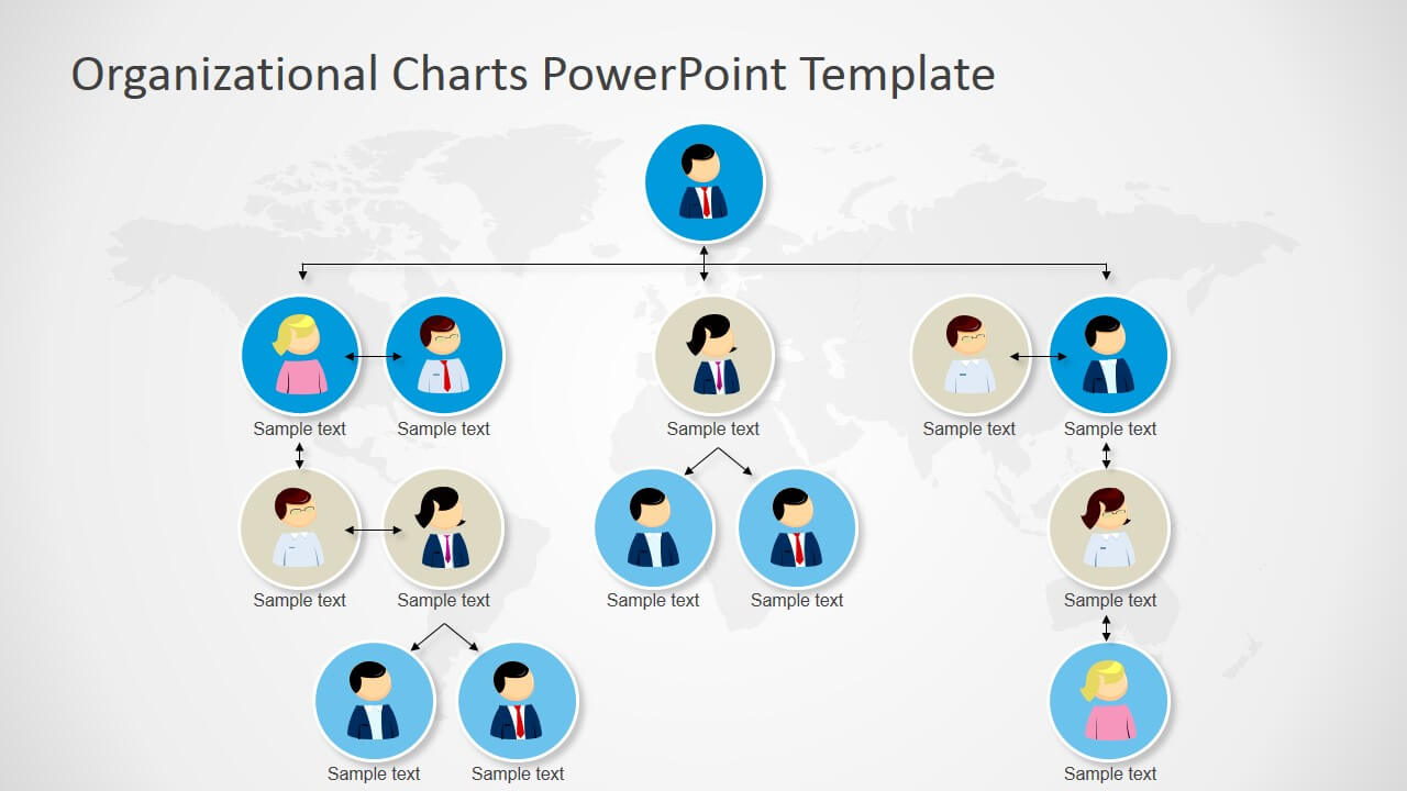 Organizational Charts Powerpoint Template With Regard To Microsoft Powerpoint Org Chart Template
