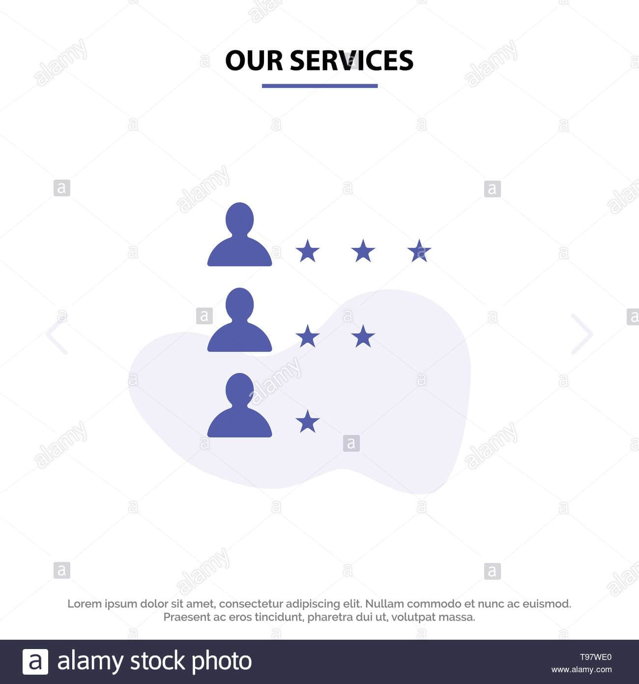 Our Services Business, Job, Find, Network Solid Glyph Icon For Service Job Card Template