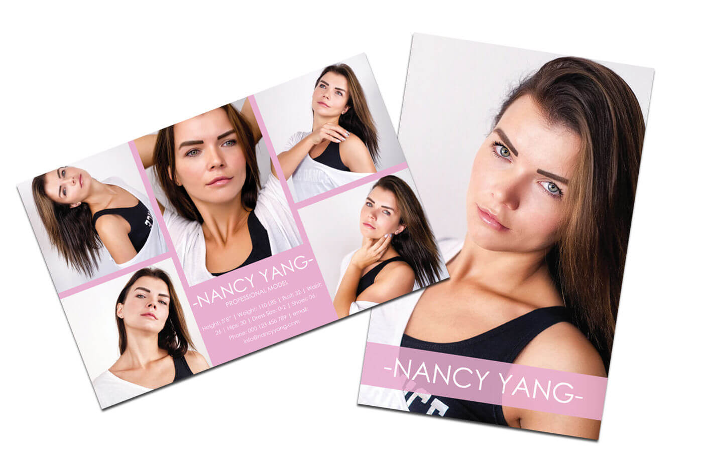 Outstanding Model Comp Card Template Ideas Free Photoshop For Free Zed Card Template