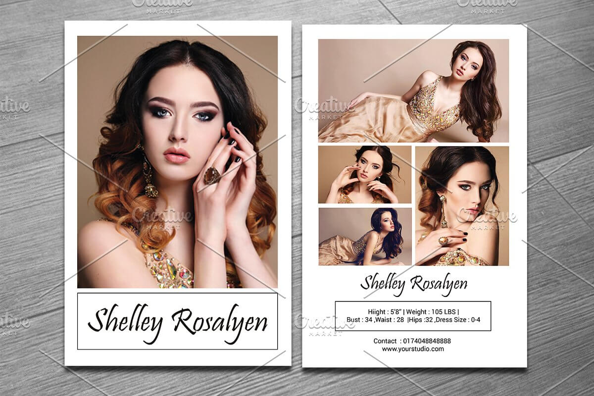 Outstanding Model Comp Card Template Ideas Free Photoshop In Download Comp Card Template