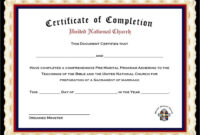 Pack Of 4 Marriage Counseling Completion Certificates within Premarital Counseling Certificate Of Completion Template