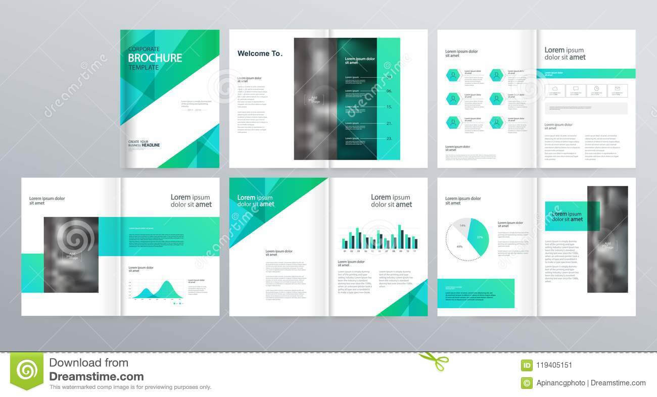 Page Layout For Company Profile, Annual Report, And Brochure Pertaining To Welcome Brochure Template
