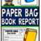 Paper Bag Book Report: Decorate A Paper Bag Based On A intended for Paper Bag Book Report Template
