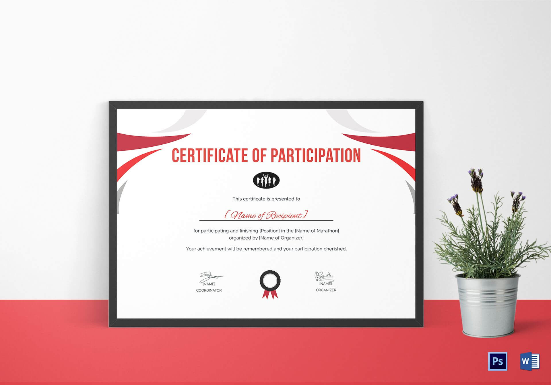 Participation Certificate For Running Template With Regard To Running Certificates Templates Free