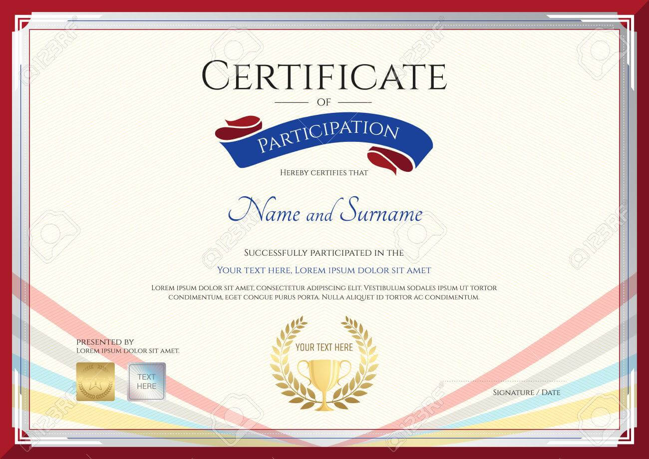 Participation Certificate Template – Zimer.bwong.co Within Templates For Certificates Of Participation