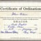 Pastor Ordination Certificate Templates – Zimer.bwong.co With Regard To Ordination Certificate Template