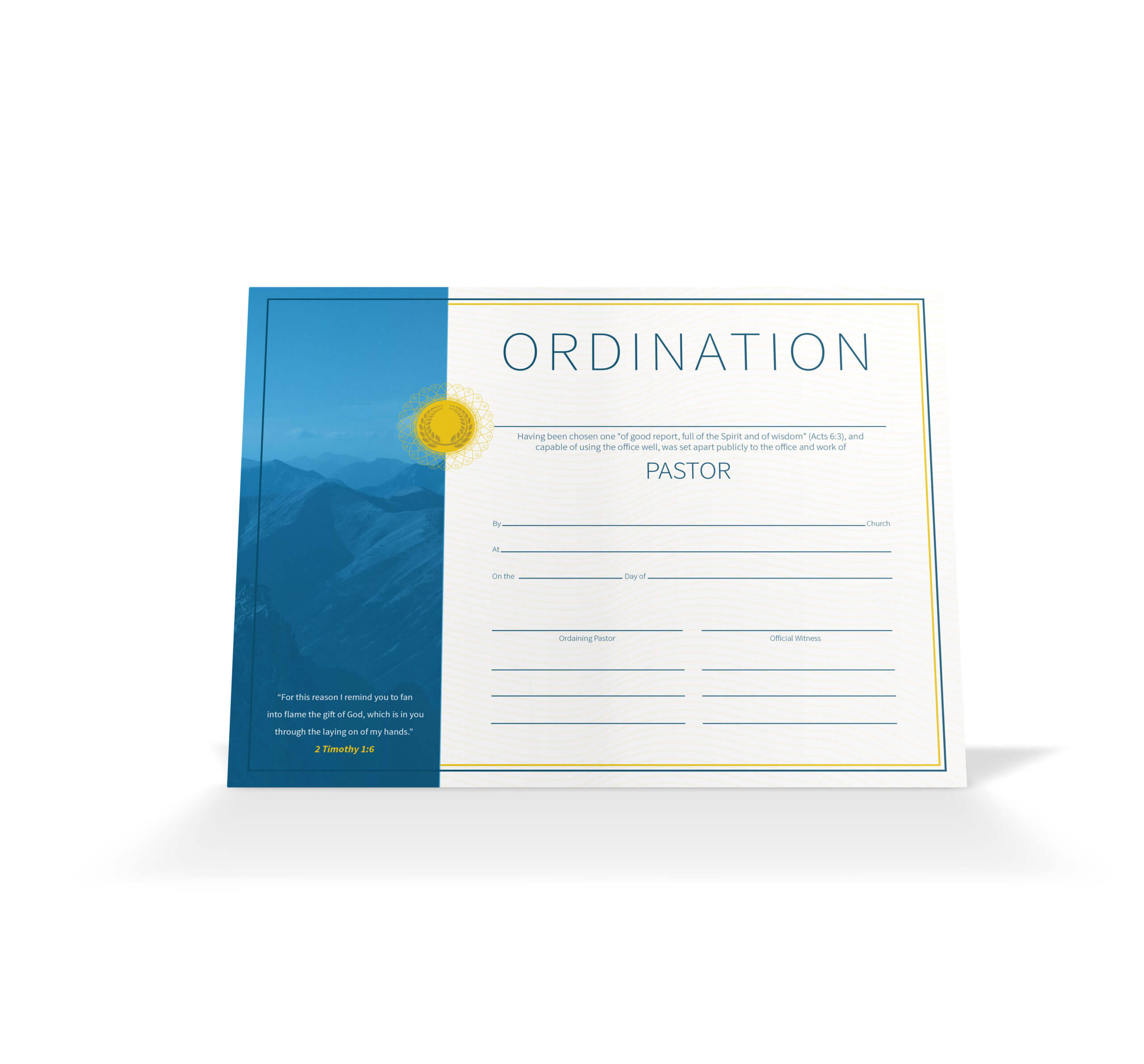 Pastor Ordination Certificate – Vineyard Digital Membership Intended For Certificate Of Ordination Template