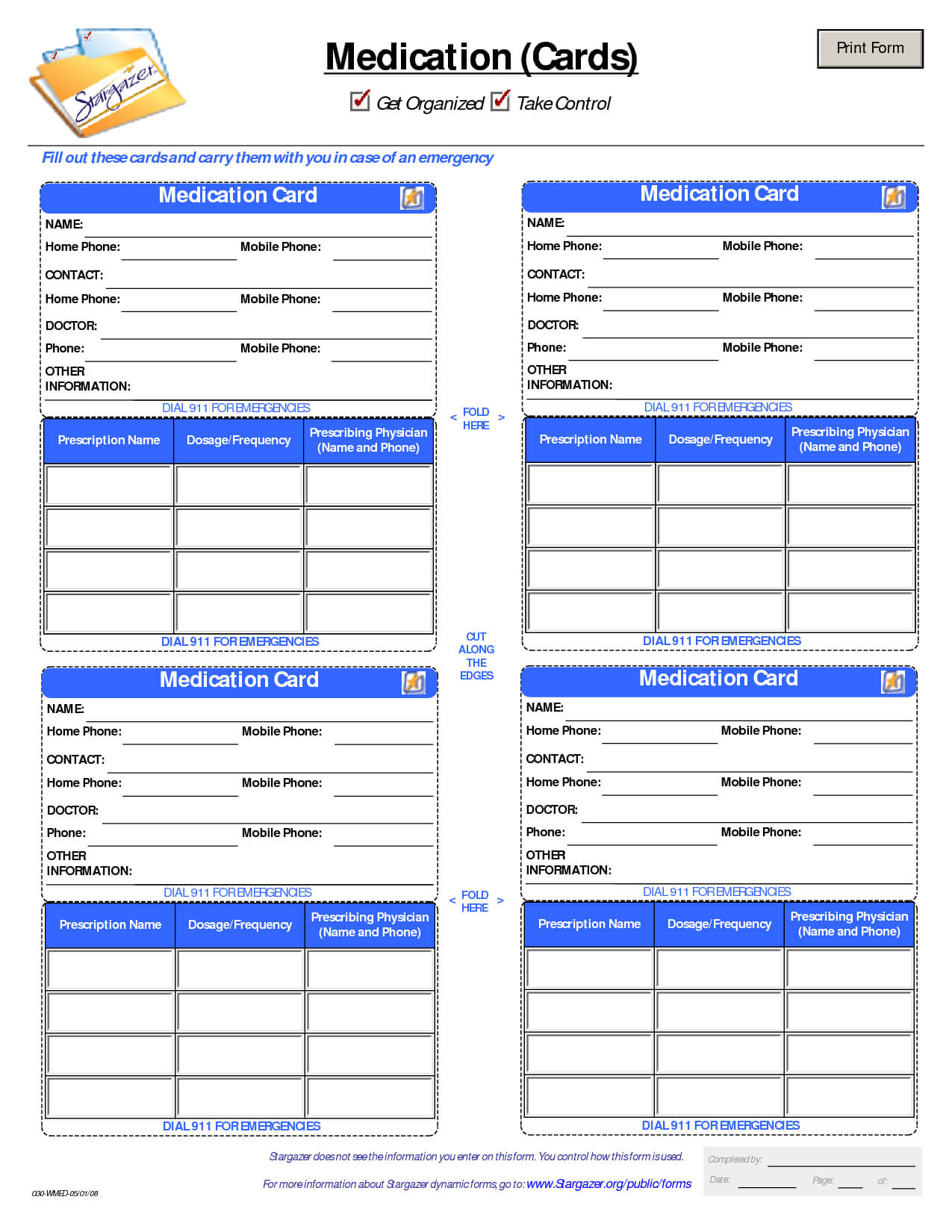 Patient Medication Card Template | Medication List, Medical In In Case Of Emergency Card Template