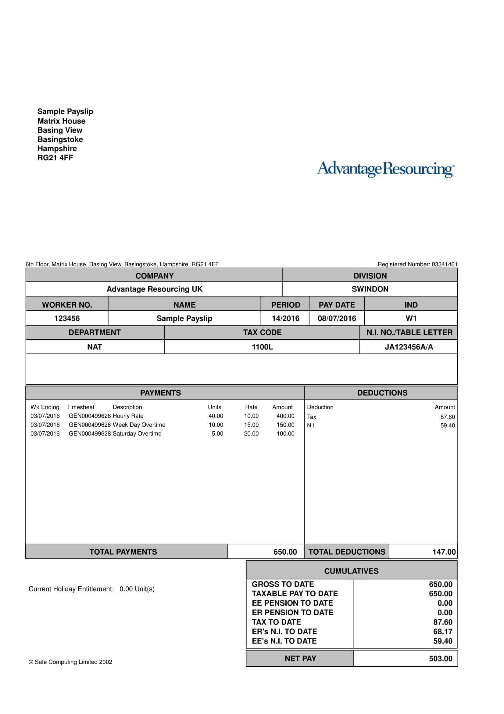 Payslip Templates | 28+ Free Printable Excel & Word Formats Throughout Blank Payslip Template