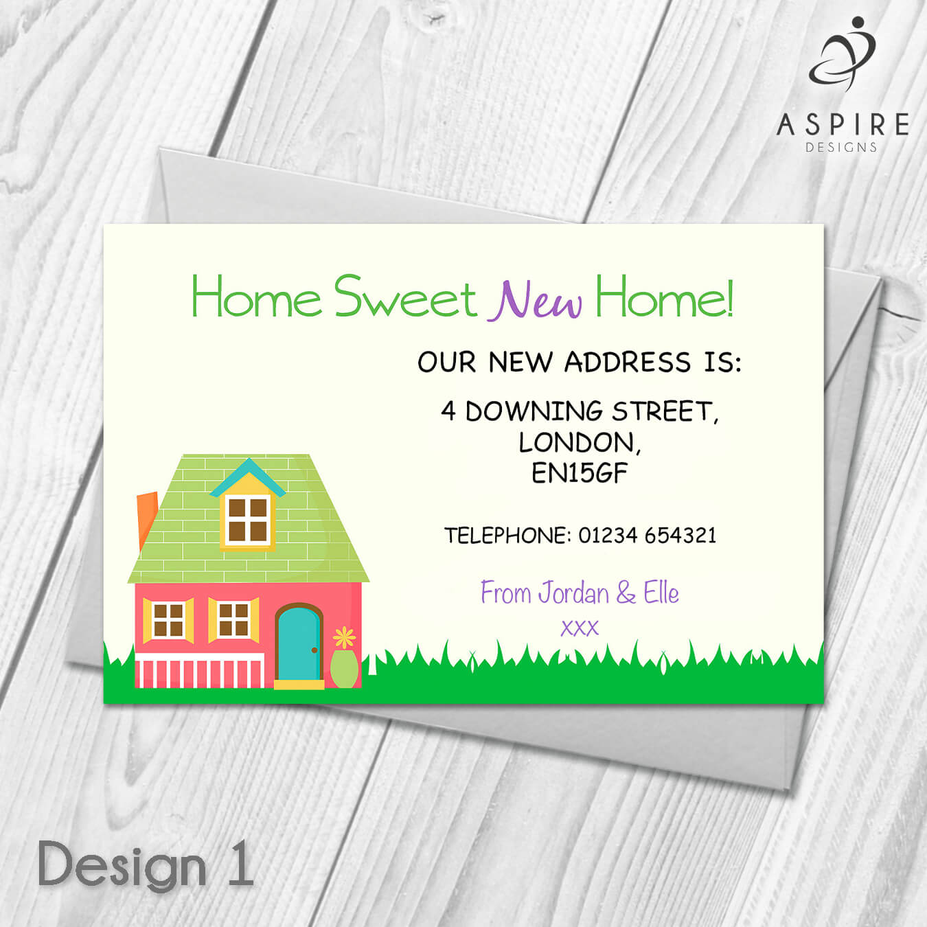 Personalised Home Sweet Home Change Of Address Cards Intended For Free Moving House Cards Templates