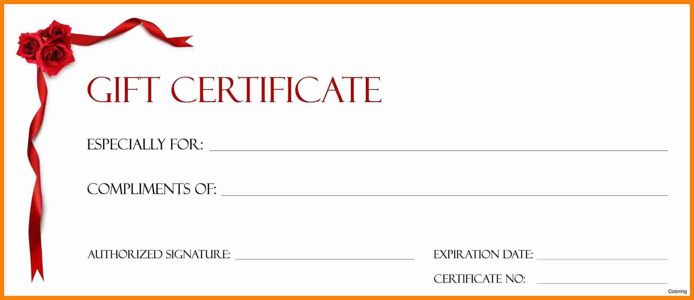 Personalized Gift Certificate Template – Zimer.bwong.co In Gift Certificate Template Indesign
