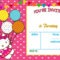 Personalized Hello Kitty Birthday Invitations – | Hello Intended For Hello Kitty Birthday Card Template Free