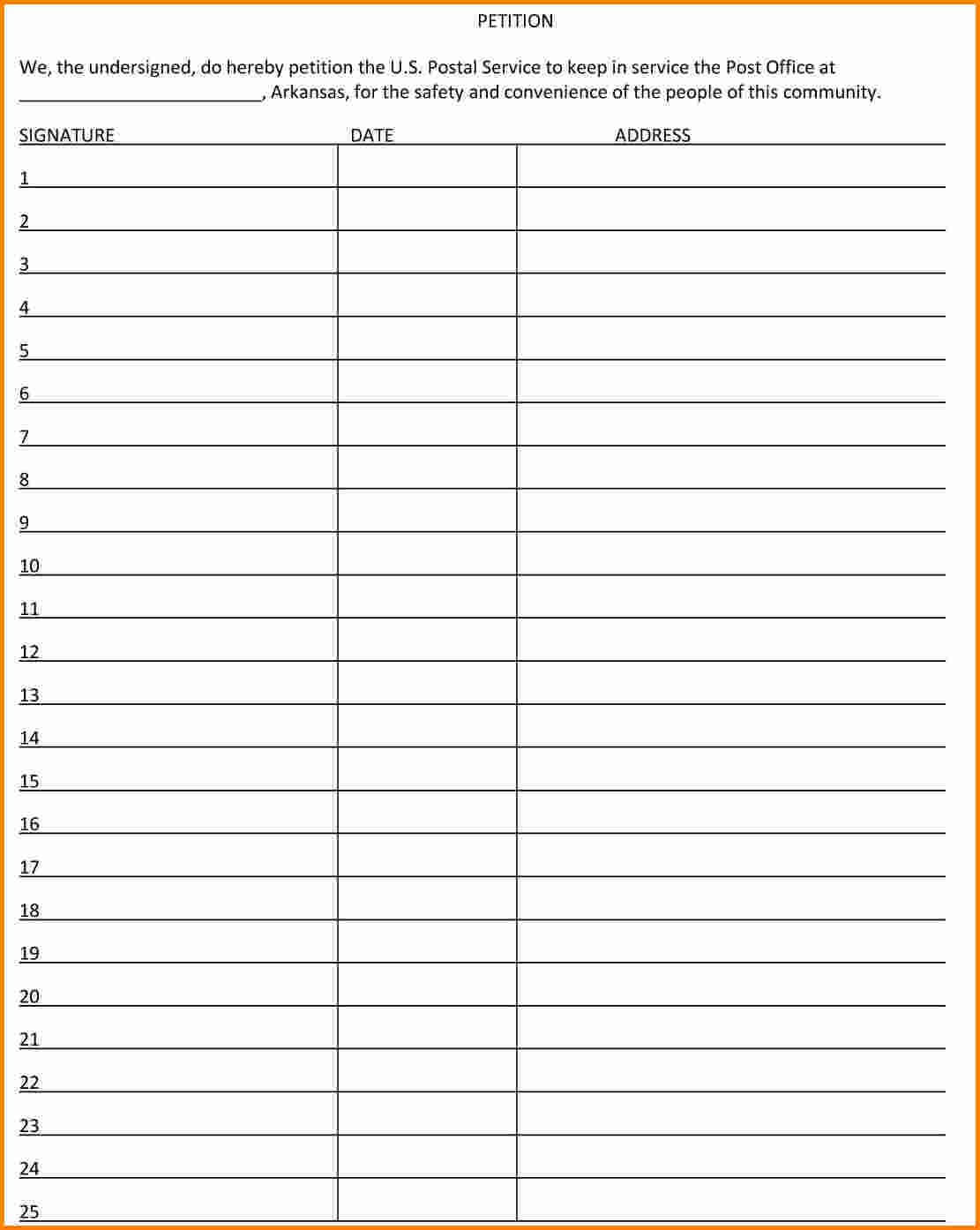 Petition Template – How You Promote Your Petition Is Going With Regard To Blank Petition Template