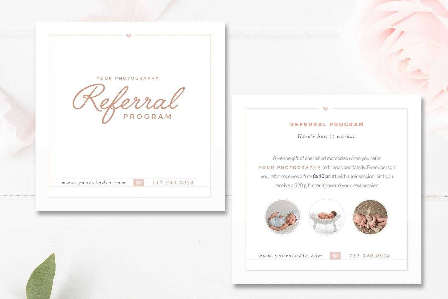 Photography Referral Card Templates, Referral Program Inside Referral Card Template Free