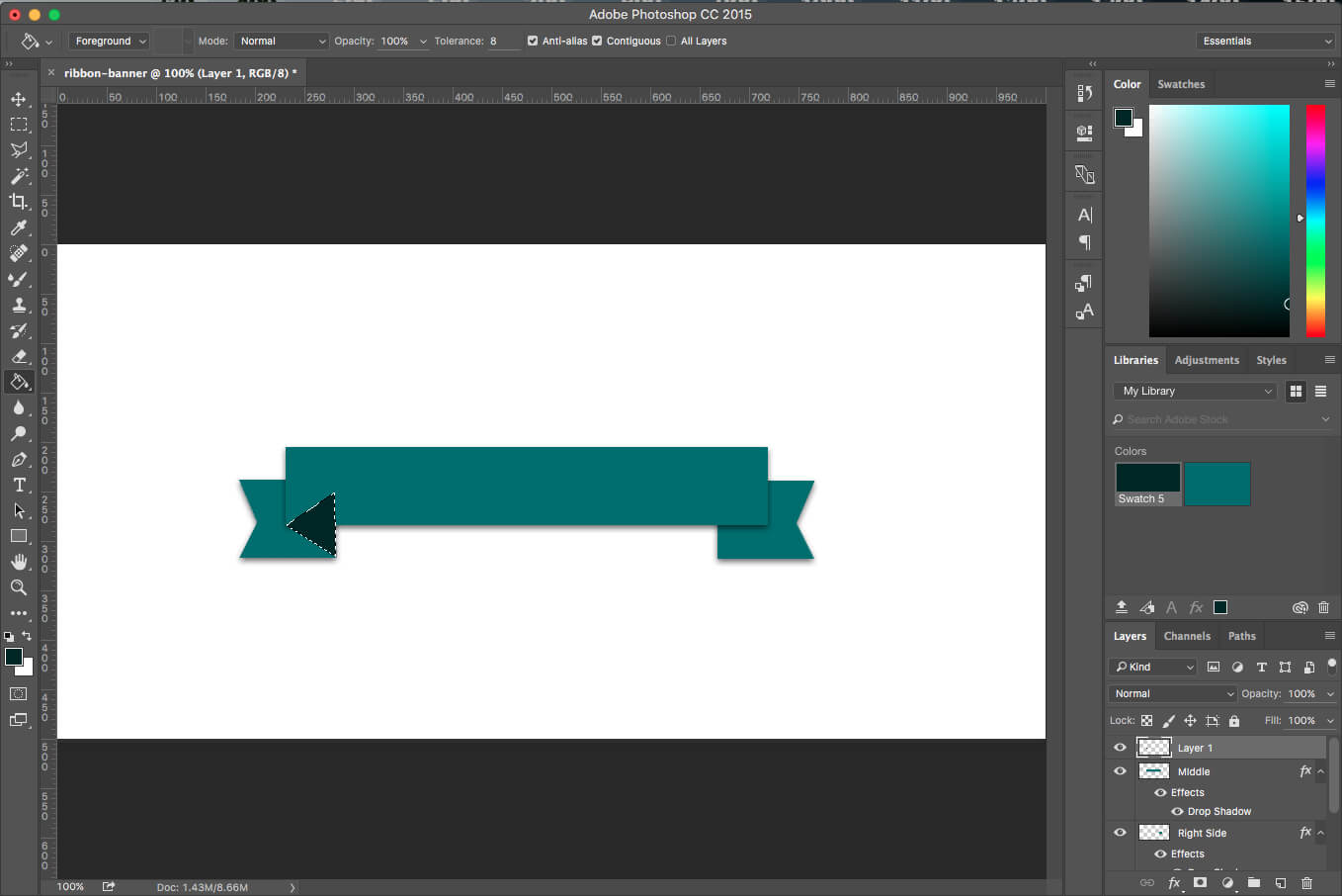 Photoshop Tutorial: How To Create A Ribbon Banner For Adobe Photoshop Banner Templates