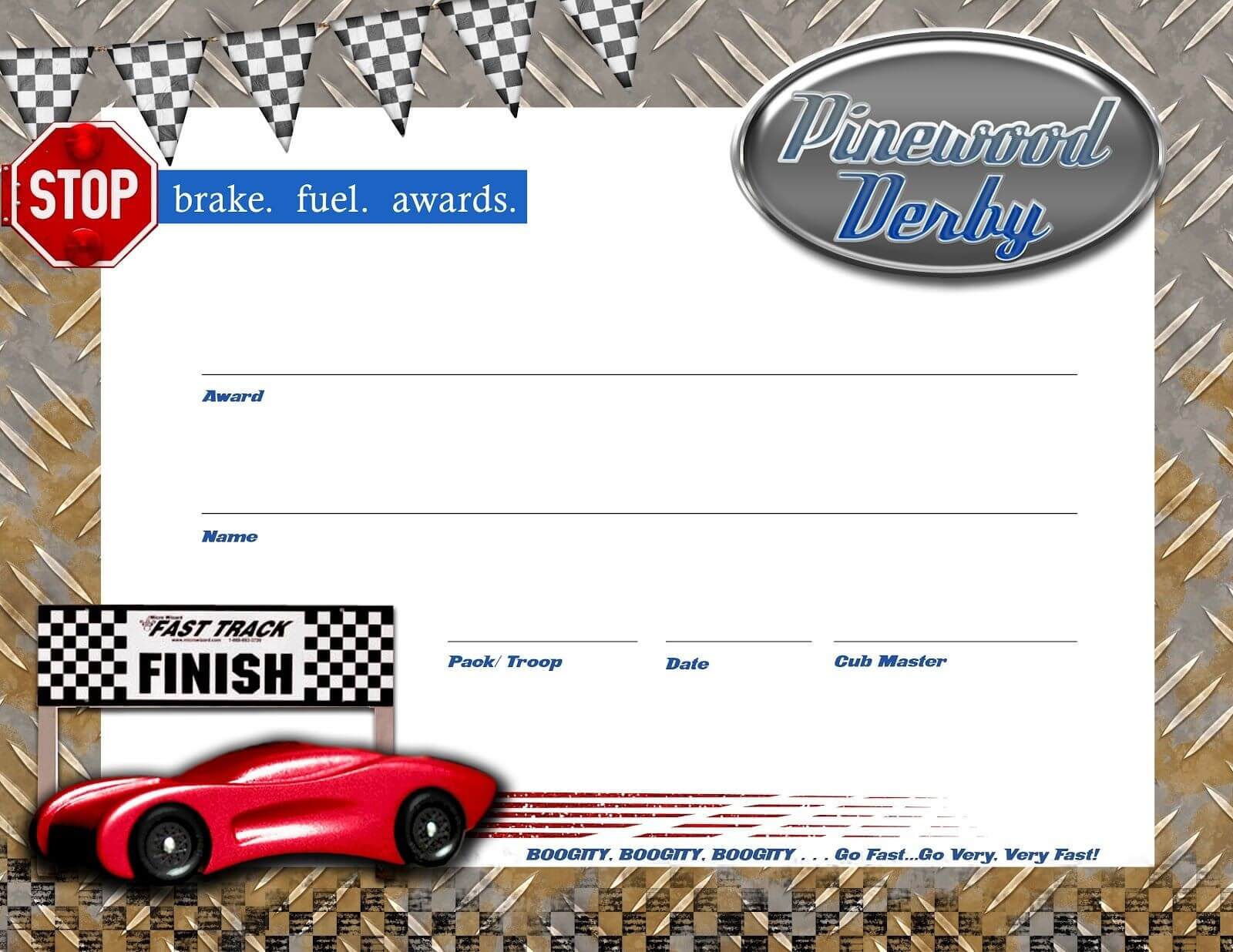 Pin On Birthday Pertaining To Pinewood Derby Certificate Template
